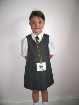 Sarah in her uniform